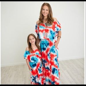 Boutique off or on the shoulder women’s dress.